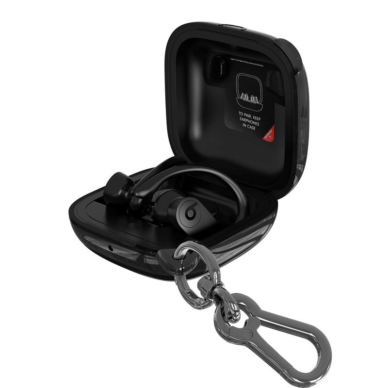 ANKASI Cover Compatible with Powerbeats Pro Case,Full Protective Shockproof Anti-Slip Silicone Case for Beats Powerbeats Pro 2020 (Black Edge+Black) - Image 1